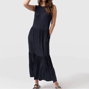 Saint + Sofia NWT Navy Greenwich Dress